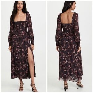 OPT Classic Smoked Maxi Dress | Autumn Floral | Size Small | NWOT